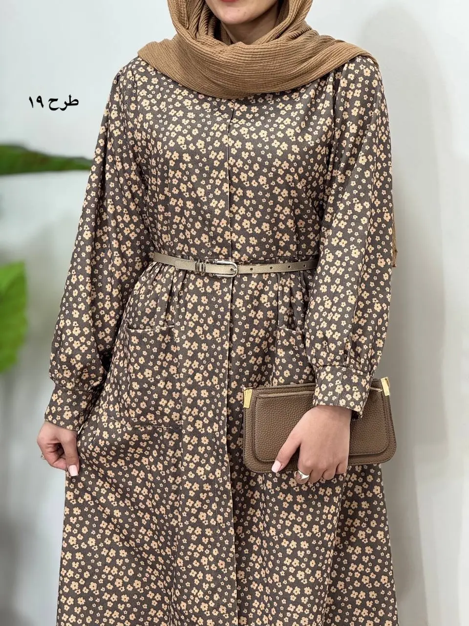 پیراهن مانتویی پاییزه طرحدار آیسو سانیا 2